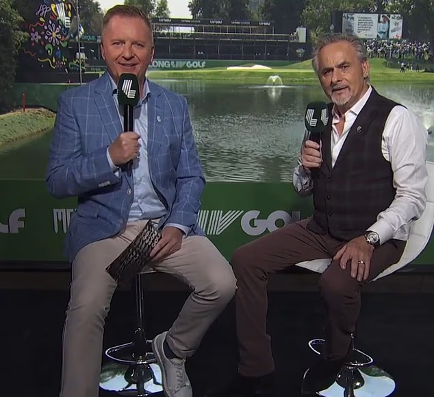 Gli analisti della LIV Golf rispondono compiaciuti alle notizie di “morte imminente”… prima che la trasmissione si interrompa in modo umiliante