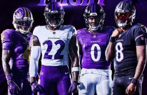 I Baltimore Ravens rivelano la nuova uniforme in vista della stagione 2026