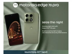Motorola Edge 70 Pro verrà lanciato il 22 aprile, presenta l’arma MediaTek Dimensity 8500 Extreme e il sensore della fotocamera Sony Lytia 710