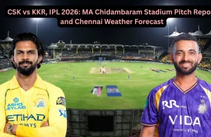 CSK vs KKR, IPL 2026: rapporto sul campo dello stadio MA Chidambaram e previsioni meteo per Chennai