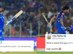I fan esplodono mentre Tilak Varma martella il suo primo secolo di IPL durante lo scontro tra GT e MI