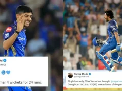 IPL 2026: i fan impazziscono mentre lo straordinario secolo di Tilak Varma e il 4-fer di Ashwani Kumar guidano MI verso una vittoria dominante su GT