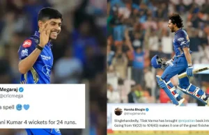 IPL 2026: i fan impazziscono mentre lo straordinario secolo di Tilak Varma e il 4-fer di Ashwani Kumar guidano MI verso una vittoria dominante su GT