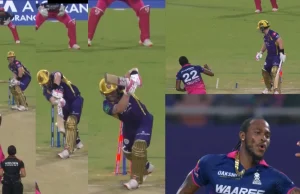 IPL 2026 (GUARDA): Jofra Archer scuote i monconi di Tim Seifert in un’anatra d’oro con un jaffa assoluto durante lo scontro KKR vs RR