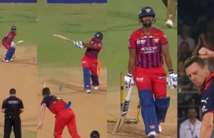 IPL 2026 (GUARDA): Josh Hazlewood abbatte i monconi di Nicholas Pooran con una pesca nello scontro RCB vs LSG