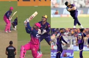 IPL 2026 (GUARDA): Ramandeep Singh prende una presa sensazionale per rimuovere Vaibhav Suryavanshi durante la partita KKR vs RR