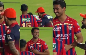 IPL 2026 (GUARDA): l’inestimabile risposta di Virat Kohli mentre il giovane Naman Tiwari cerca le sue benedizioni dopo la partita RCB vs LSG