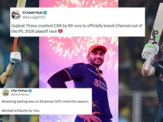 I fan esplodono quando il trio GT Shubman Gill, Sai Sudharsan e Jos Buttler eliminano il CSK dall’IPL 2026