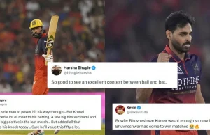 I fan esplodono in giubilo mentre Krunal Pandya e Bhuvneshwar Kumar offrono prestazioni sensazionali per guidare RCB alla drammatica vittoria su MI nell’IPL 2026