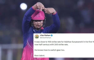 I fan impazziscono mentre l’elettrizzante colpo di Vaibhav Suryavanshi porta RR a un’enfatica vittoria contro LSG nell’IPL 2026