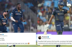 I fan impazziscono quando il tiro a 4 wicket di Jason Holder e il colpo resiliente di Sai Sudharsan portano GT a casa contro PBKS nell’IPL 2026